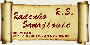 Radenko Samojlović vizit kartica